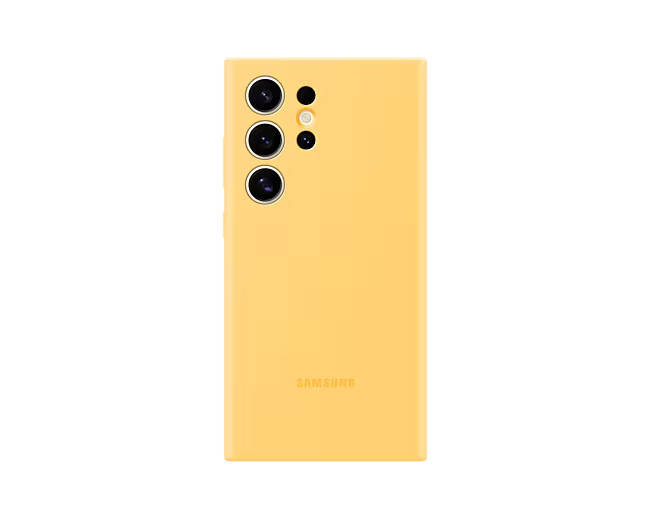 Samsung silikonový zadní kryt pro Samsung Galaxy S24 Ultra žlutý