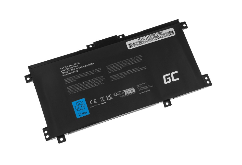 GreenCell Green Cell HP149V2 Baterie pro notebooky HP Envy x360 - 3100mAh Nové