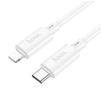 Data kabel HOCO X88 Gratifed, USB-C/Lightning (PD), PD20W, 1m, bílá