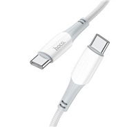 Data kabel HOCO X70 Ferry, USB-C/USB-C (PD), 3A, 60W, 1m, bílá