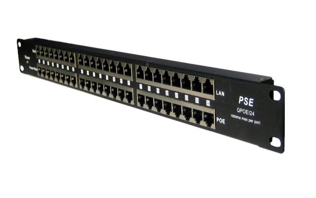 Stíněný 24-portový pasivní POE panel