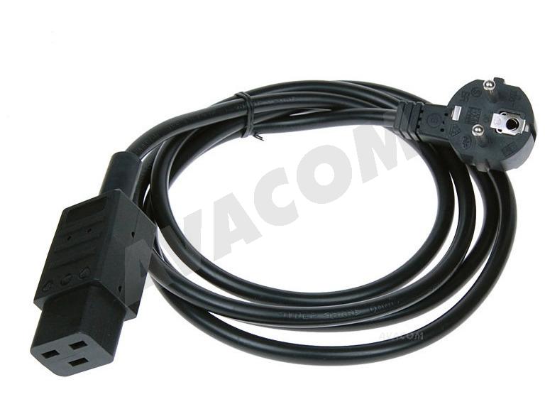 AVACOM napájecí síťový kabel pro UPS a servery, PC 230V 16A (F), 2m