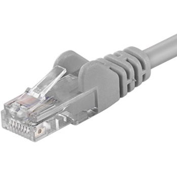 PREMIUMCORD Patch kabel UTP RJ45-RJ45 CAT5e 0.1m šedá