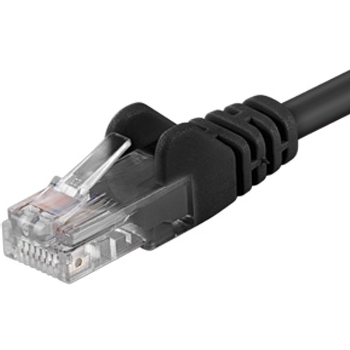 PREMIUMCORD Patch kabel UTP RJ45-RJ45 CAT5e 10m černá